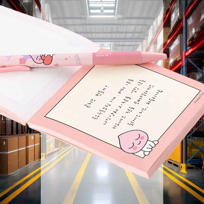 사각메모지 어피치 비점착 1개입 아이디어정리 간단한메모 사무용품 메시지전달용 떡메모지 리스트작성