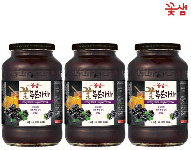 꽃샘 꿀복분자차, 1kg, 3개, 3개, 1개입