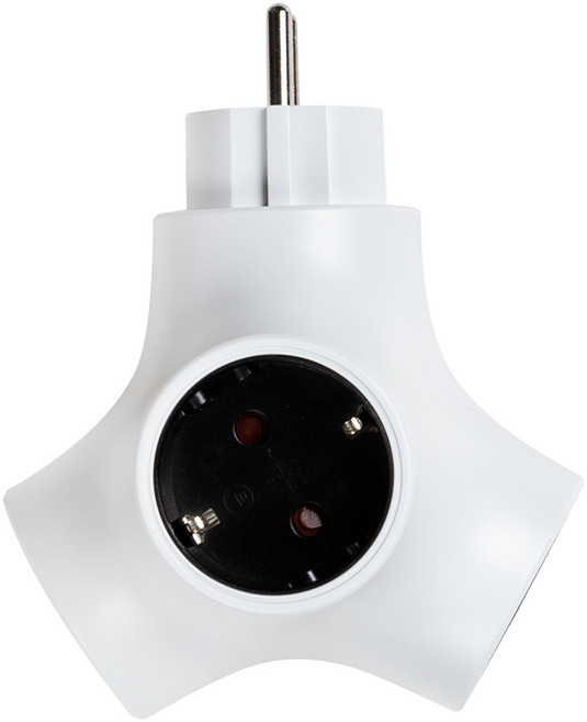 파워존 테트라포드 디자인 멀티탭 3구 오리지널, 1cm, 화이트, 1개