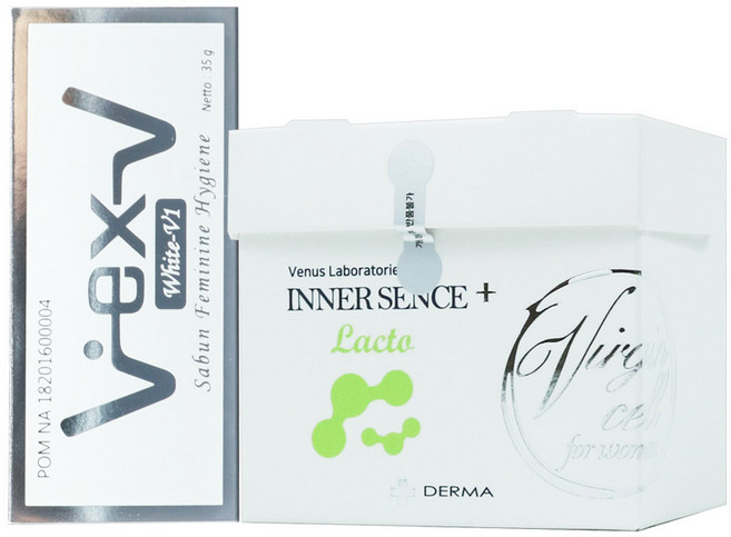 미나래 크리스탈-V 자무스틱 화이트+이너센스S 여성 청결제/세정제/관리 세트, 35g, 1개