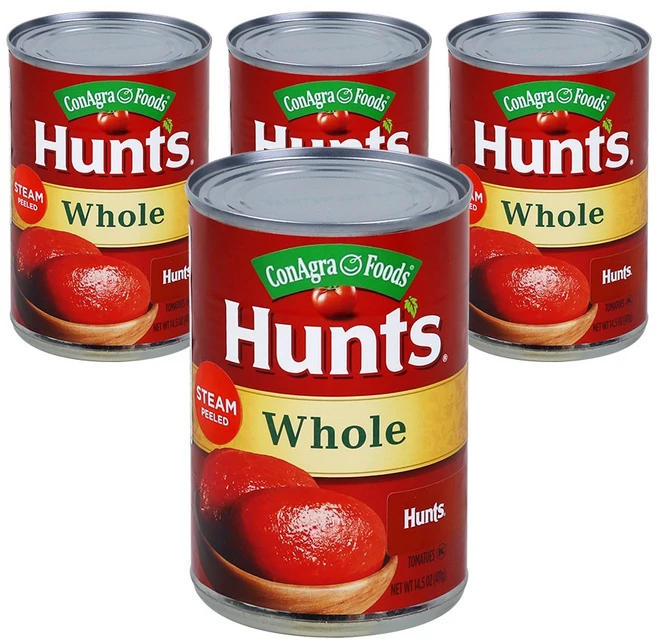 헌트 토마토홀 통조림, 411g, 4개 - 쿠팡