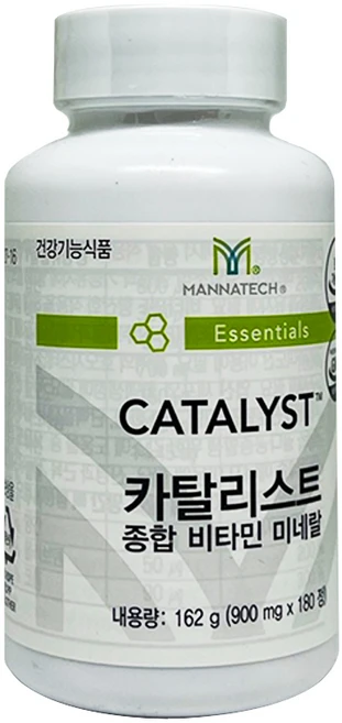 매나테크 카탈리스트 종합비타민 2세트 미네랄 +새부리형마스크 2매 증정, 2개, 180정 - 쿠팡