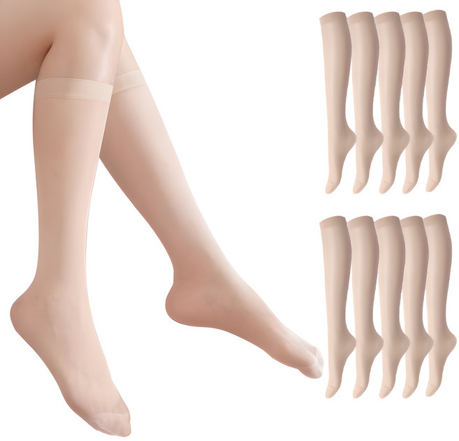 두발로 여성용 고탄력 판타롱 스타킹 10켤레 세트