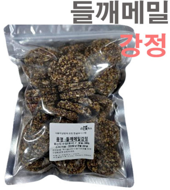 들깨메밀강정 300g/오트밀강정/여주메밀칩/웰빙스낵/선물용과자/촉촉유과/찹쌀한과, 1개, 300g