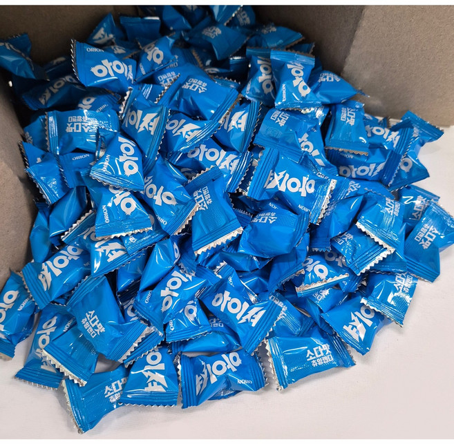 [놀러과자] 오리온 아이셔 소다맛 캔디 대용량 개별포장 150개, 1개, 450g