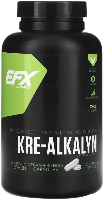 새해 건강을 선물하세요 EFX Sports Kre-Alkalyn 베지 캡슐 120정(캡슐 1정당 750mg) 특별관리진행, EFXSportsKreAlkalyn베지캡슐120정캡슐1, 1개 - 쿠팡