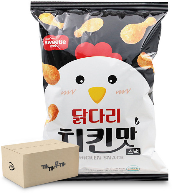 [달콤박스] 스위티코리아 닭다리치킨맛스낵 280g 12개입 1박스, 12개
