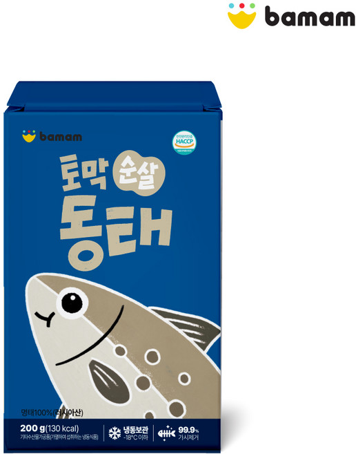 바맘 토막 순살 생선 동태 200g, 1개