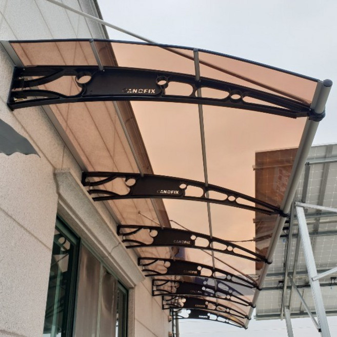 캐노픽스 1500x5700 렉산지붕 창문렉산 캐노피 지붕 부자재 처마 물받이 한옥 홈통, 회색틀 그린렉산, 1개