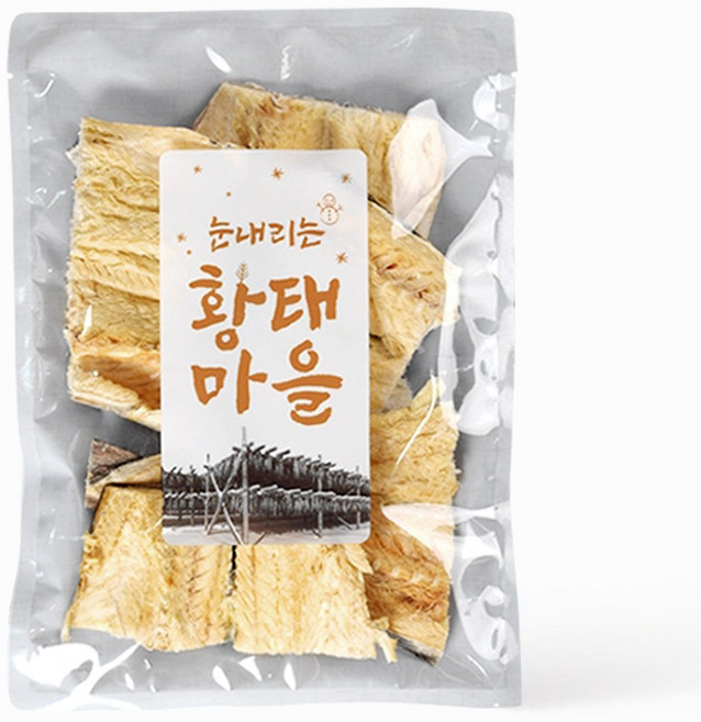 홍진포장 식품포장지 건어물포장지 눈내리는 황태마을 100장 4가지 사이즈 (지퍼 선택), (지퍼형) 28x38cm, 100개, 자체 디자인