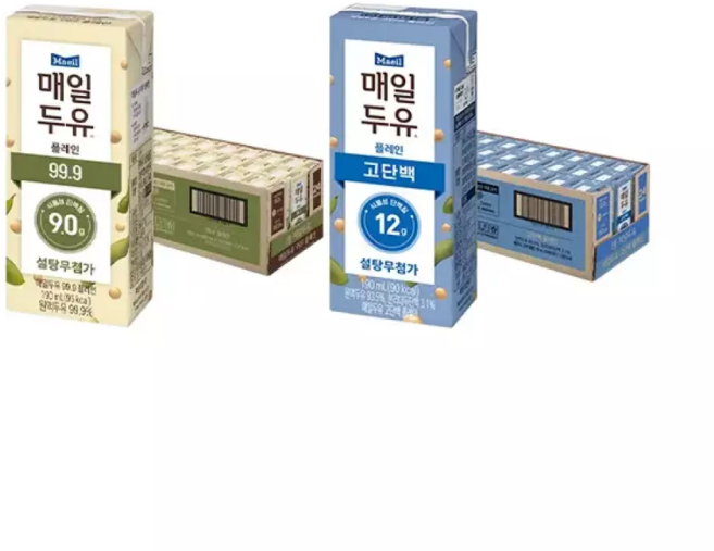 매일두유 99.9 190ml 24개 + 두유고단백 190ml 24개, 48개