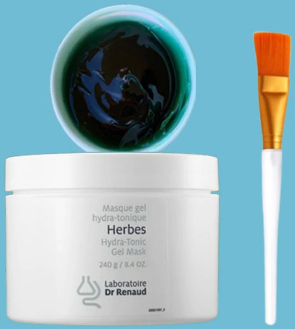 르본 허브 마스크 240ml+팩붓 워시오프팩 피부에 즉각적인 시원한 청량감 수분공급, 1개, 1개입 - 쿠팡