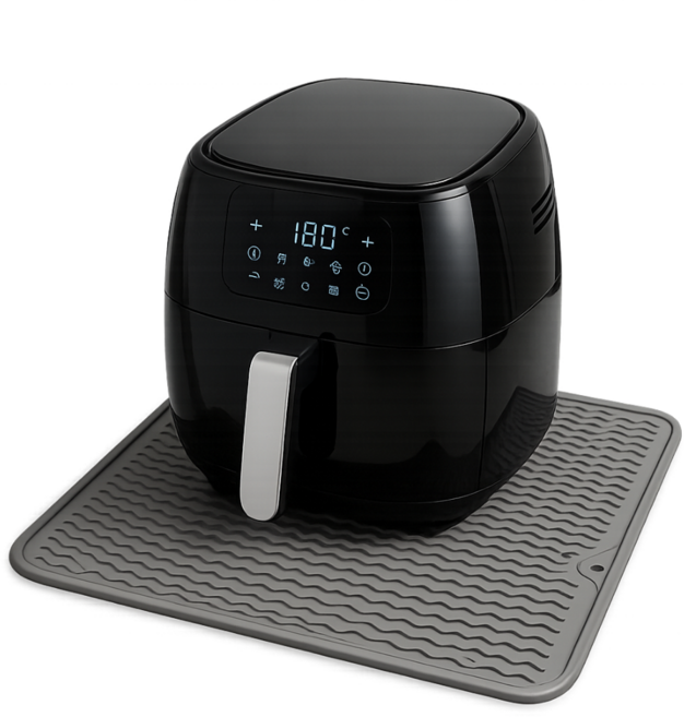 그로우핸즈 에어프라이기 열차단 받침대 매트, 1개, 그레이