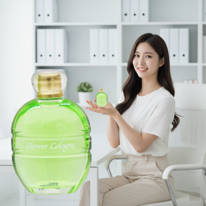 후레쉬 그린 샤워코롱 상쾌 벨가못 라임 향, 1개