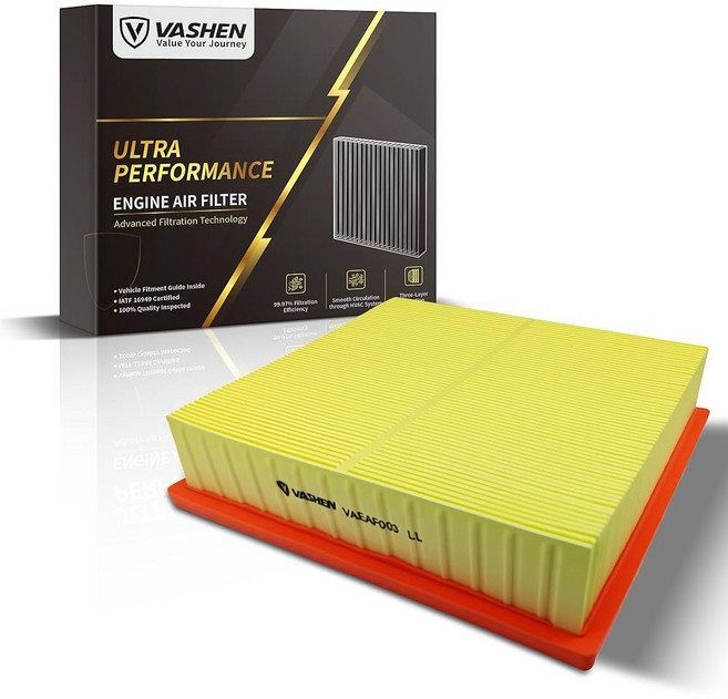 VASHEN CA10755 엔진 에어 필터 일부 토요타 / 렉서스 지프 도지(캠리 아발론 하이랜더 시에나 ES350 NX RX350 그랜드 체로키 듀랑고) 2010