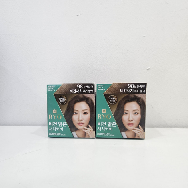 려 우아채 일반염색약(새치), 모카골드 브라운, 2개