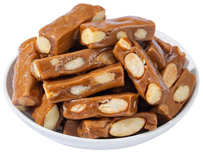 누가캔디 아몬드사탕 카라멜 누가사탕 씨솔트 토피넛 대용량 유가, 28개, 200g