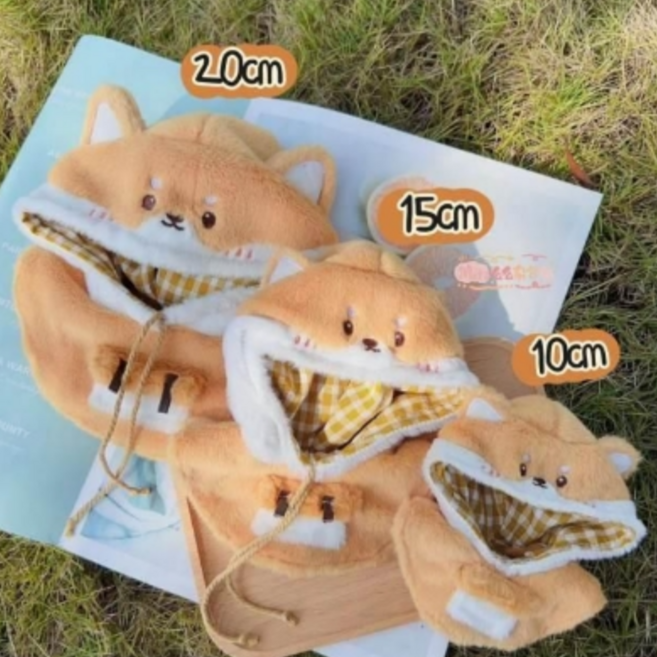 티니숲속 10cm 15cm 20cm인형옷 동물 망토 무속성 솜인형, 웰시코기, 1개