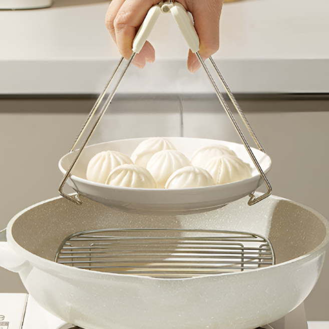 요니크 화상방지 그릇집게, 1개, 화이트