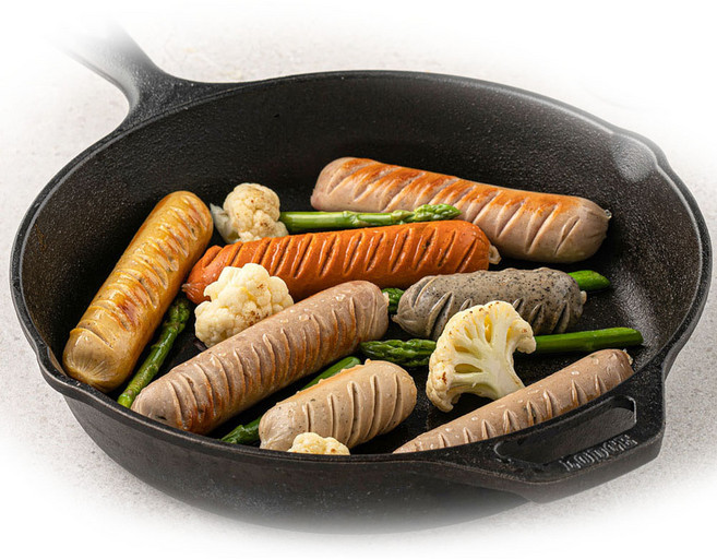 국내산 독일식 전통 수제 햄 소시지 렉커 화이트소시지 화이트 콤비 소시지(370g), 1개, 370g