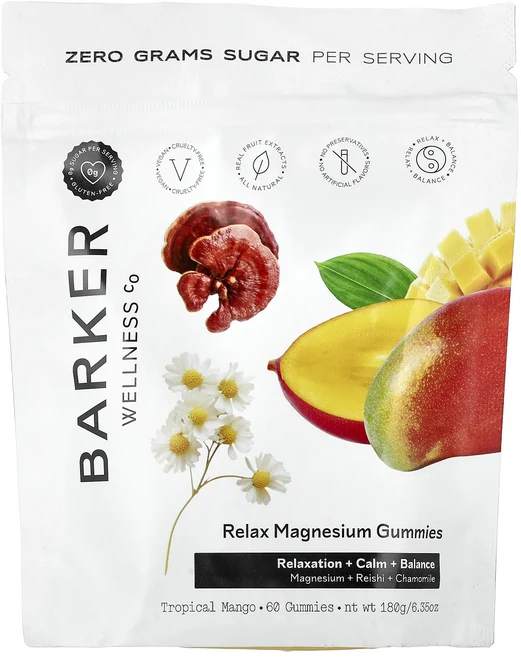 프리미엄상품 Barker Wellness Co Relax 마그네슘 구미젤리 트로피컬 망고 구미젤리 60개 끝내주게잘나가는상품, BarkerWellnessCoRelax마그네슘구미젤리트, 1개 - 쿠팡