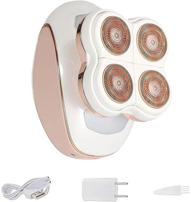 Petyoung 전기면도기 여자면도기 수염면도기 여성용 습식 및 건식 무통 무선 레이디 면도기 페이스 바디 립 레그 비키니용 방수 LED 조명이 있는 플로팅 헤드 충전식 헤어