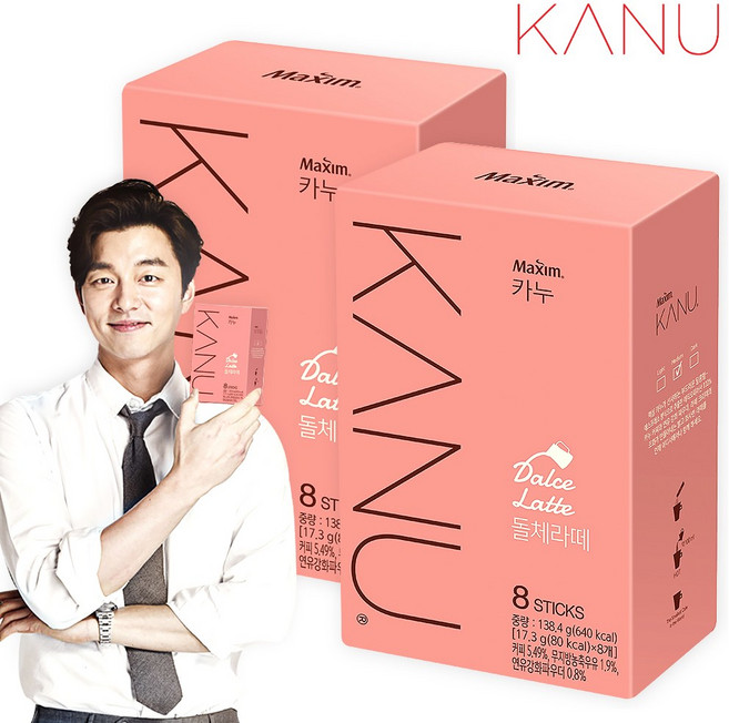 맥심 카누 돌체라떼, 17g, 8개입, 2개