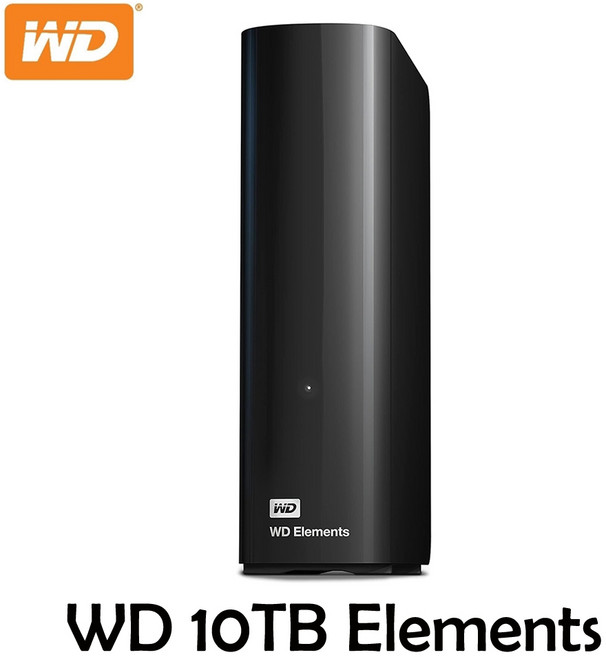 WD 웨스턴디지털 엘리먼트 데스크탑 외장 하드 드라이브 USB 3.0 (관부가세포함_미국정품), Black, 10TB