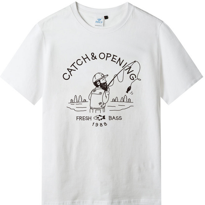 뉴클로 기본핏 남여공용 여름 2컬러 티셔츠 캐치오프닝 프레쉬배스 반팔티 [bc-t11]