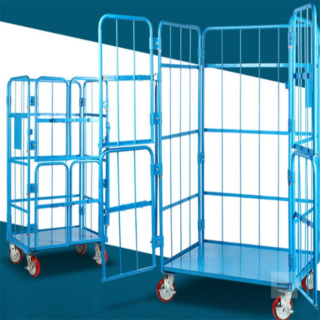 벌타 4문형 롤테이너 소형 바스켓카트, 1개