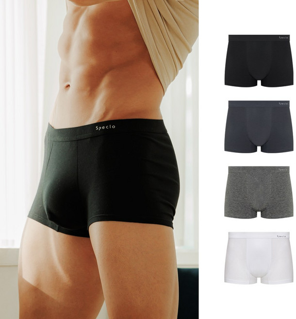 밸런스 순면스판 데일리 남성 드로즈팬티 남자사각 4종세트