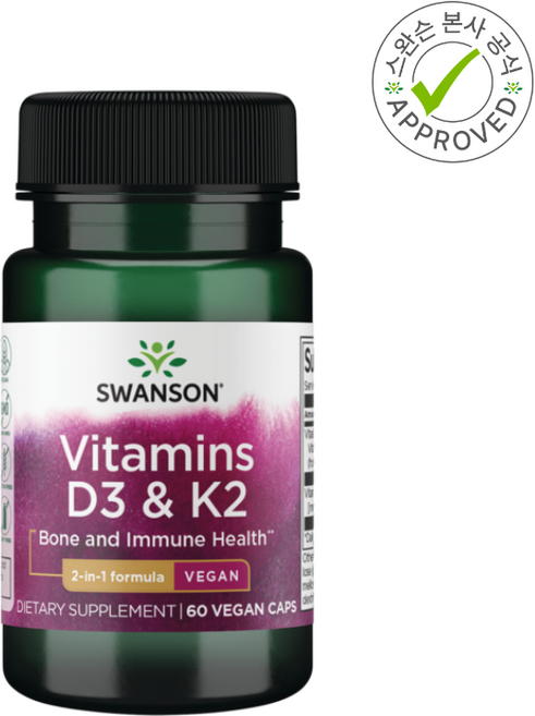 스완슨 비타민D3 & K2 베지캡슐 60정 1개