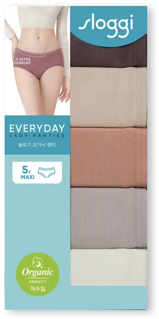 슬로기 맥시 오가닉 팬티 5개입