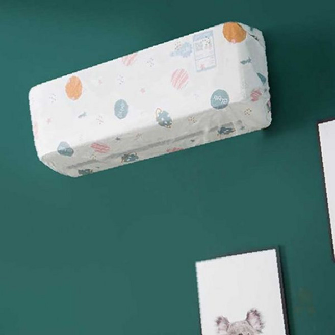 실내기 보호용 귀여운 동물무늬 덮개 거실용 벽부착 가전제품 씌우개, 우주