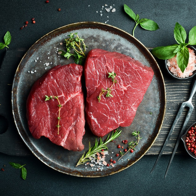 리빙스테이션 국내산 프리미엄 한우 1등급 안심 구이용, 1세트, 600g