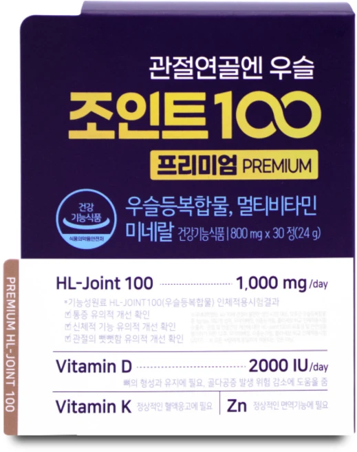 에이치엘사이언스 관절연골엔 우슬조인트100 프리미엄 800mg X 30정 1통, 1개 - 쿠팡