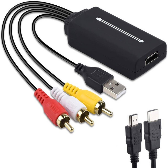 HDMI轉AV轉接線 HDTV轉AV 輕鬆連接新舊設備, 1個, AV公轉 HDMI母二米 HDMI分離版, AV公轉 HDMI母二米 HDMI分離版