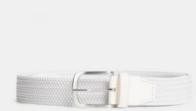 제이린드버그 남성 베른하르트 엘라스틱 벨트 GMAC09735 0000, 95 (34~35 인치 권장), White