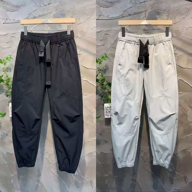 십전십미 봄여름 얇은 아웃도어 속건성 카고 바지 남자 솔리드 조거 슬랙스 캐주얼 바지