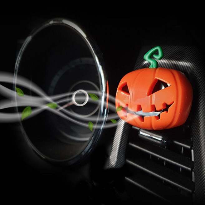 차량용 호박 방향제 할로윈 디퓨져 펌킨 새차 퍼퓸, 1개, 1개