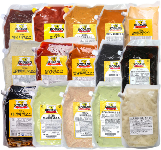 모두닭집 코다노 소스 모음집 마요 드레싱 치즈 양념, 코다노 카망베르소스 1KG, 2kg, 1개
