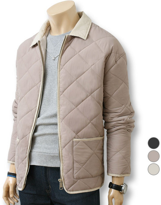 블루포스 남성용 알렛토 카라 퀄팅 패딩 점퍼