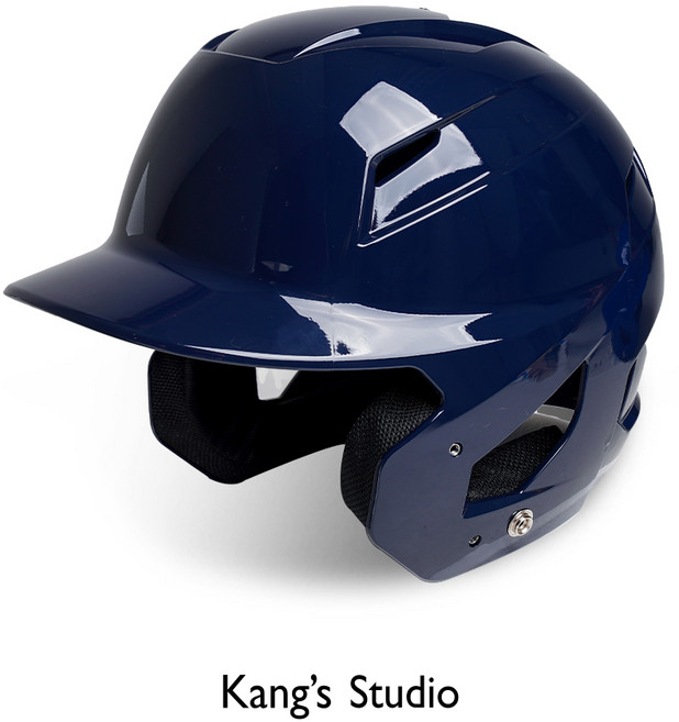 [BMC스포츠] 강스 스튜디오 리틀 프로 유소년 야구 양귀헬멧 - 네이비, 1개