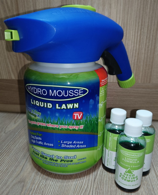 HYDRO MOUSSE 液態草坪噴劑 隨噴隨長, 藍色, 1個