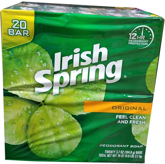아이리쉬스프링 데오도란트 솝 오리지널, 104.8g, 20개입 - 쿠팡