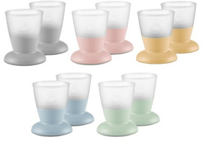 베이비뵨 베이비 컵 2pack, 파우더그린