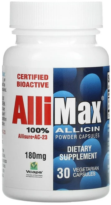 알리맥스 100% 알리신 파우더 캡슐 180mg 베지 캡슐 30정, 1개 - 쿠팡