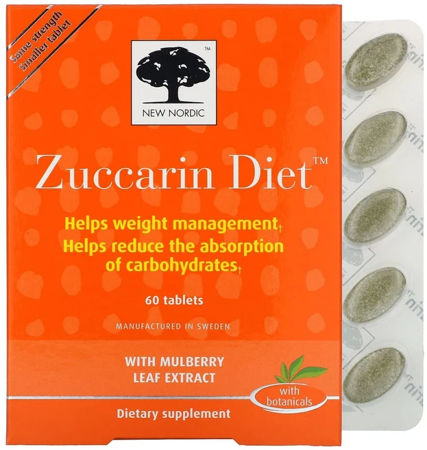 뉴노르딕US Zuccarin Diet 60정, NNO72021, 1개 - 쿠팡
