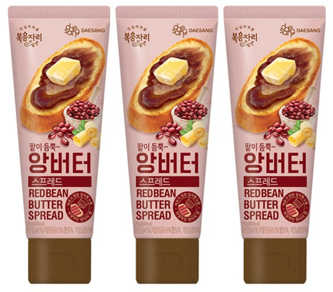 복음자리 팥이 듬뿍 앙버터 스프레드, 120g, 3개