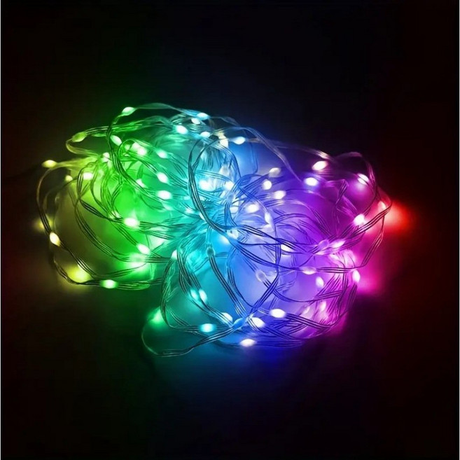 led 캠핑 파티 소품 타프 텐트 바닥 줄 조명, 20m, 1개